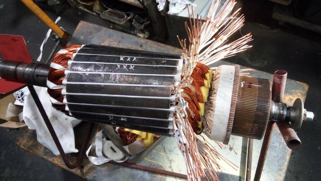 Armature with new copper wire
