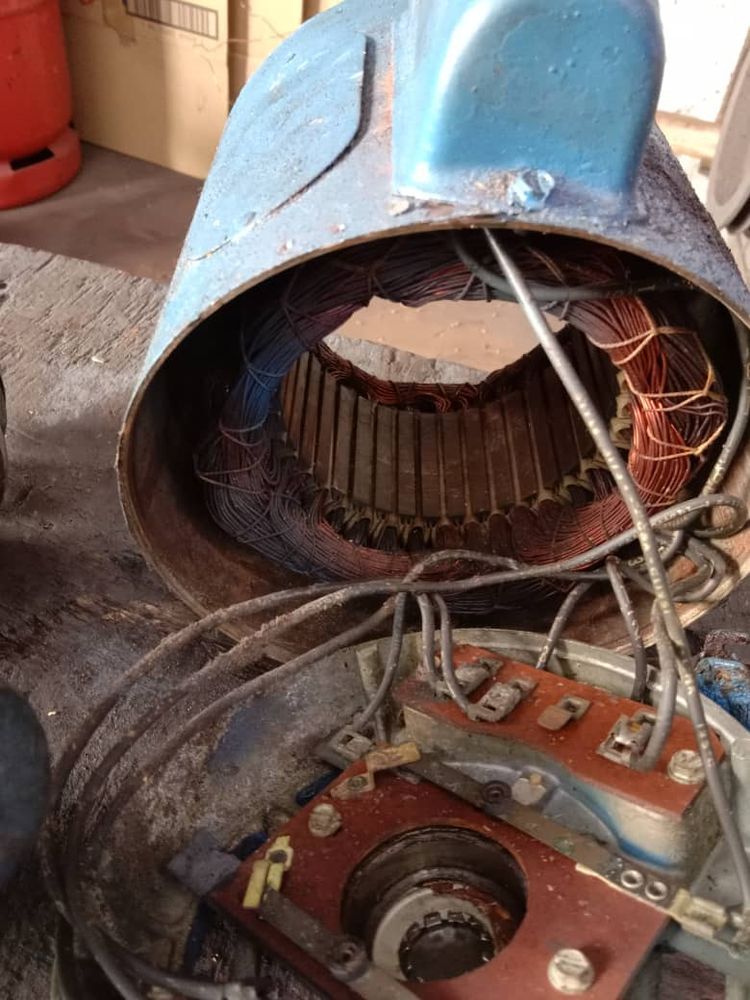 Before: Burnt motor, back in service